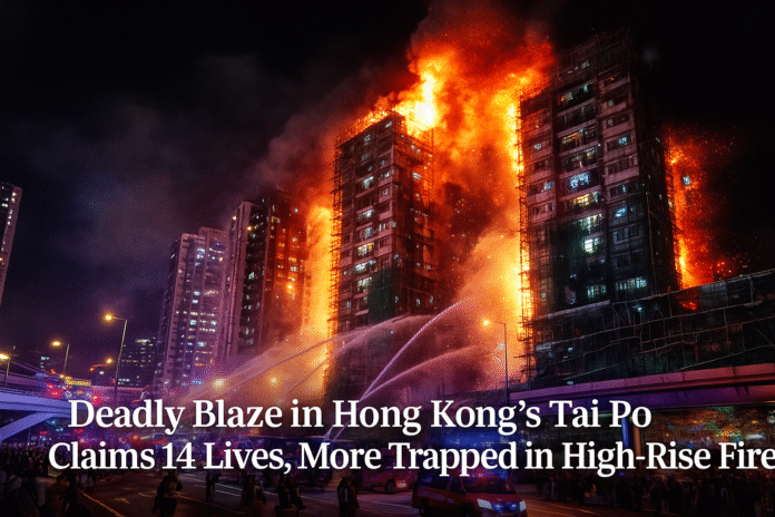Massive High-Rise Fire in Hong Kong’s Tai Po District Leaves 14 Dead, Dozens Injured
